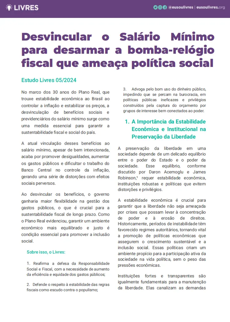 desvincular salário mínimo