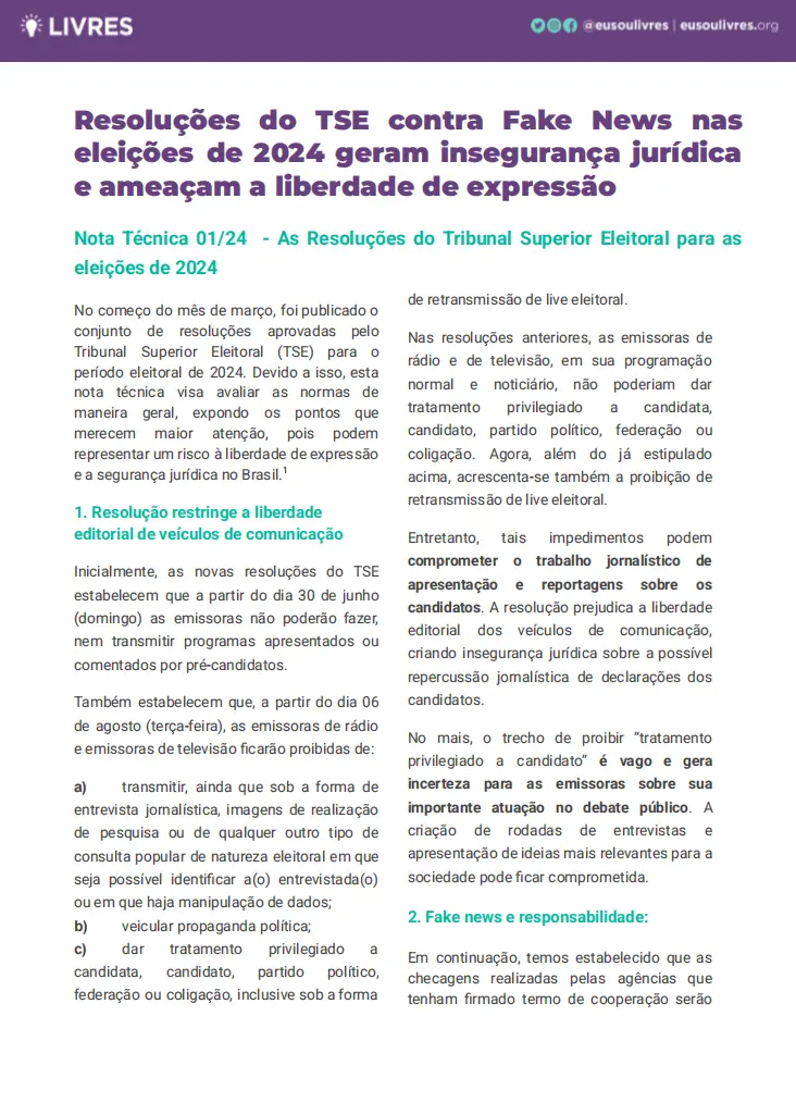 resoluções tse