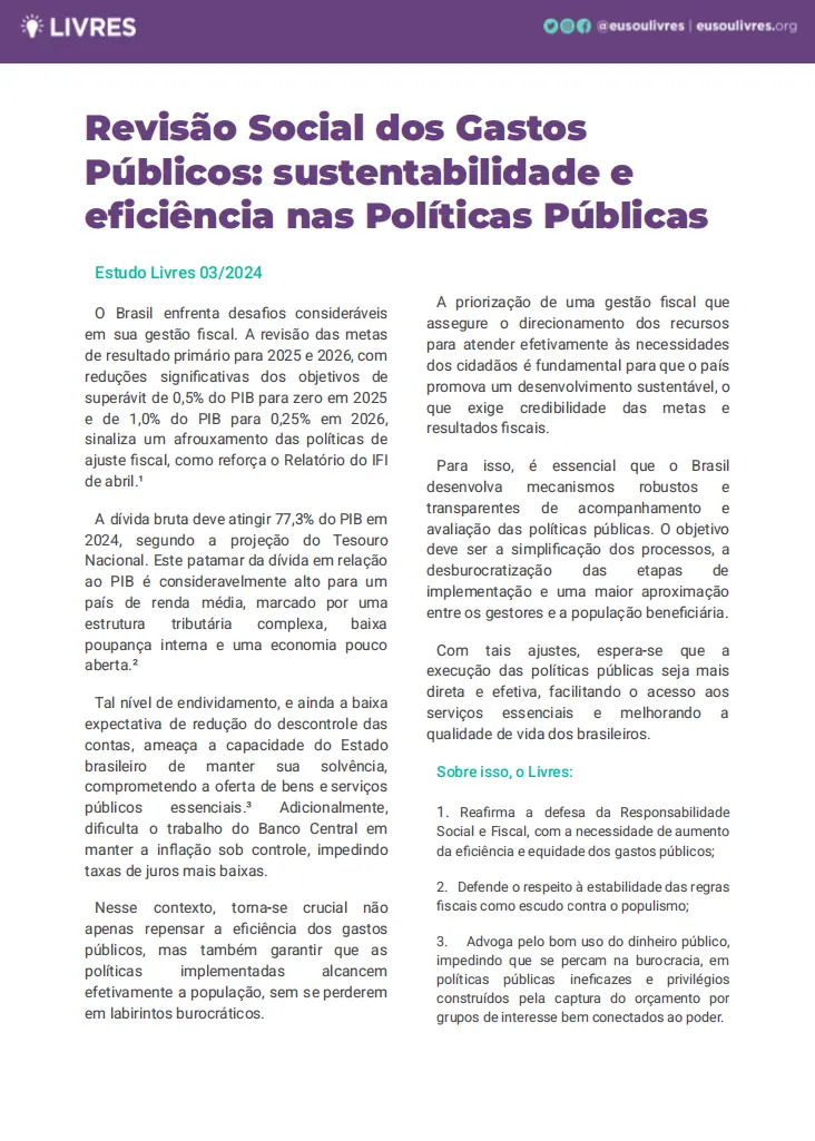 revisão social dos gastos