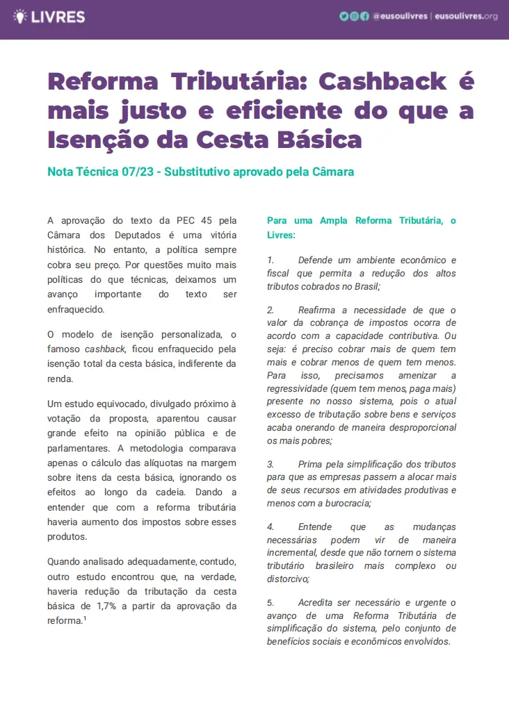 reforma cashback