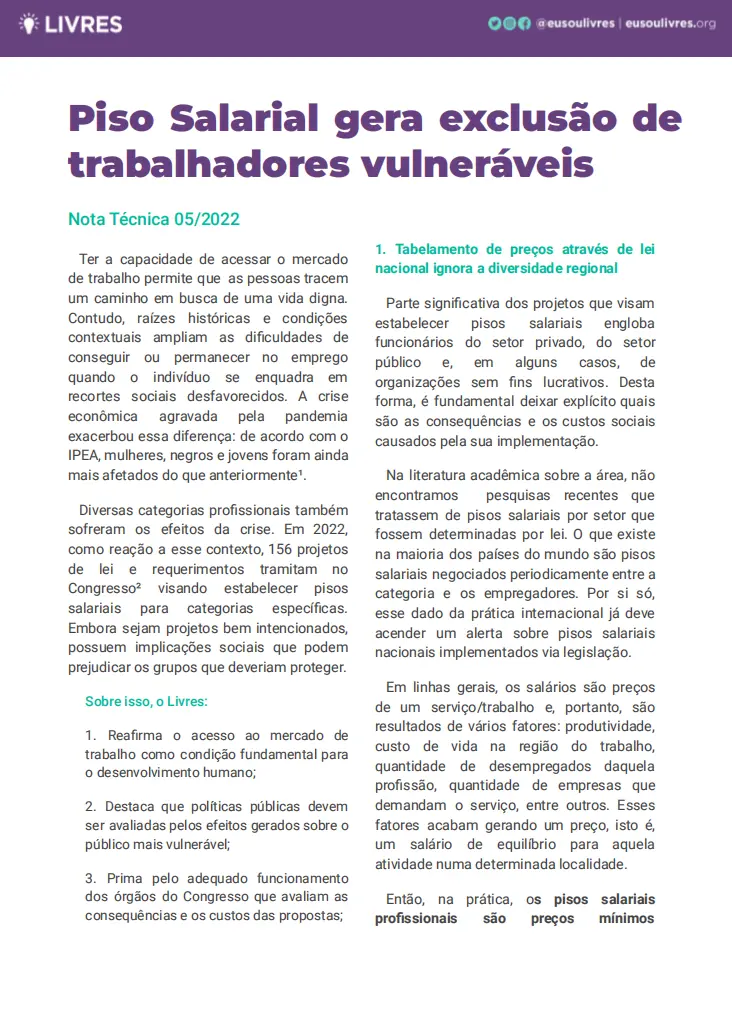 exclusão piso salarial