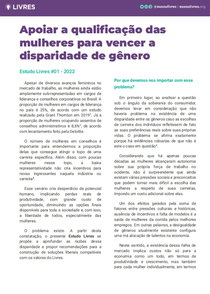 qualificação mulheres